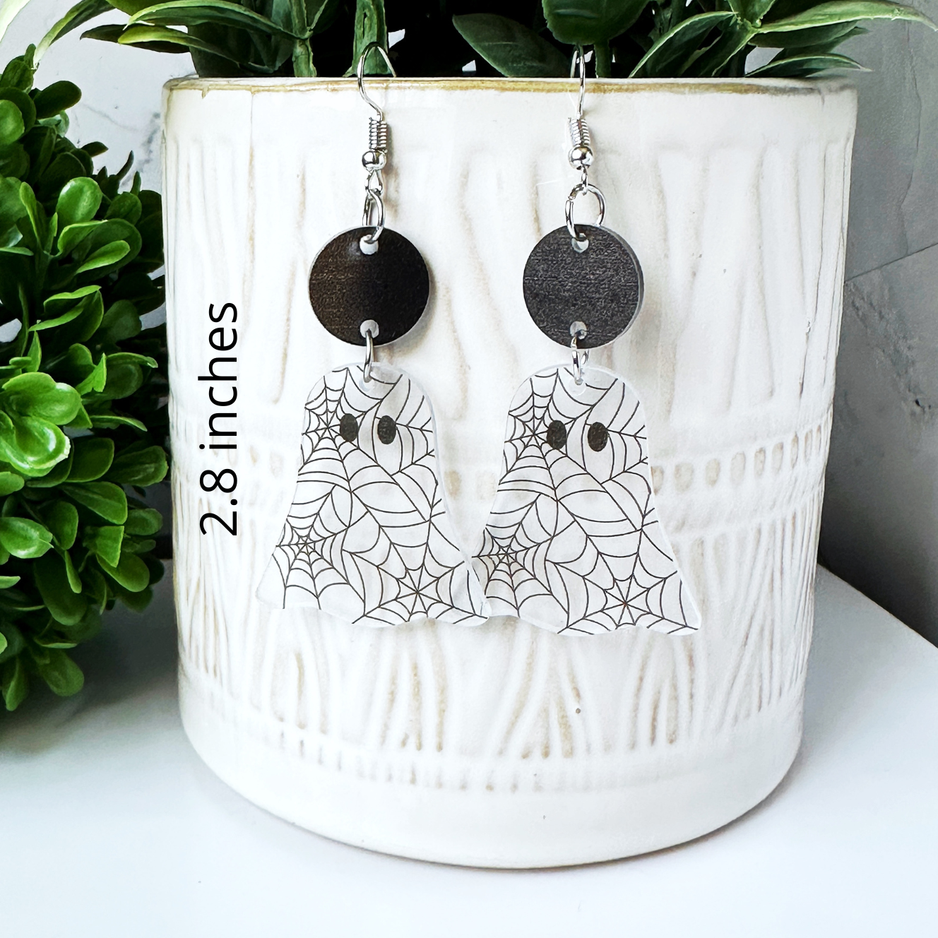 Spooky Ghosts and Witches Halloween Earrings