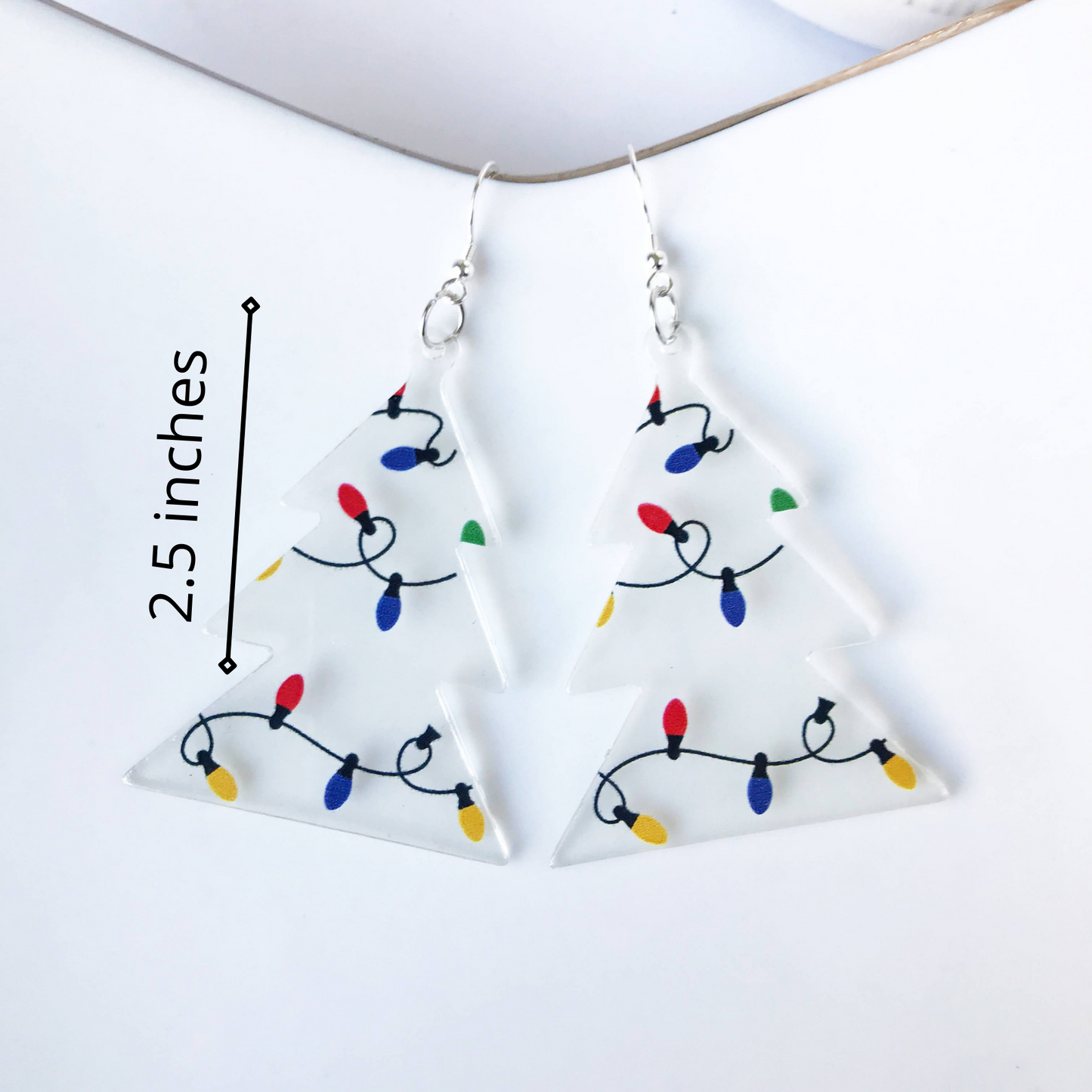 Festive Christmas Earrings --  Christmas Tree, Cats, Dinosaurs, Cactus