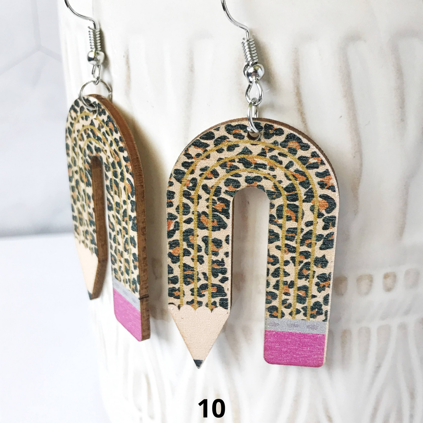 Teacher's Favorite Earrings -- ABC's and School Supplies