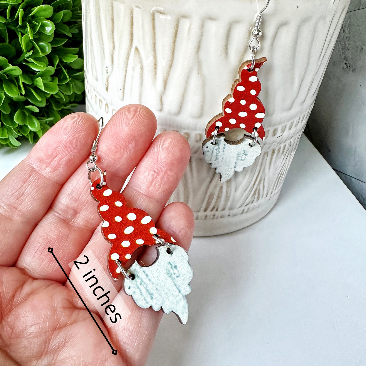 Festive Christmas Earrings -- Santa, Snowman, Christmas Tree