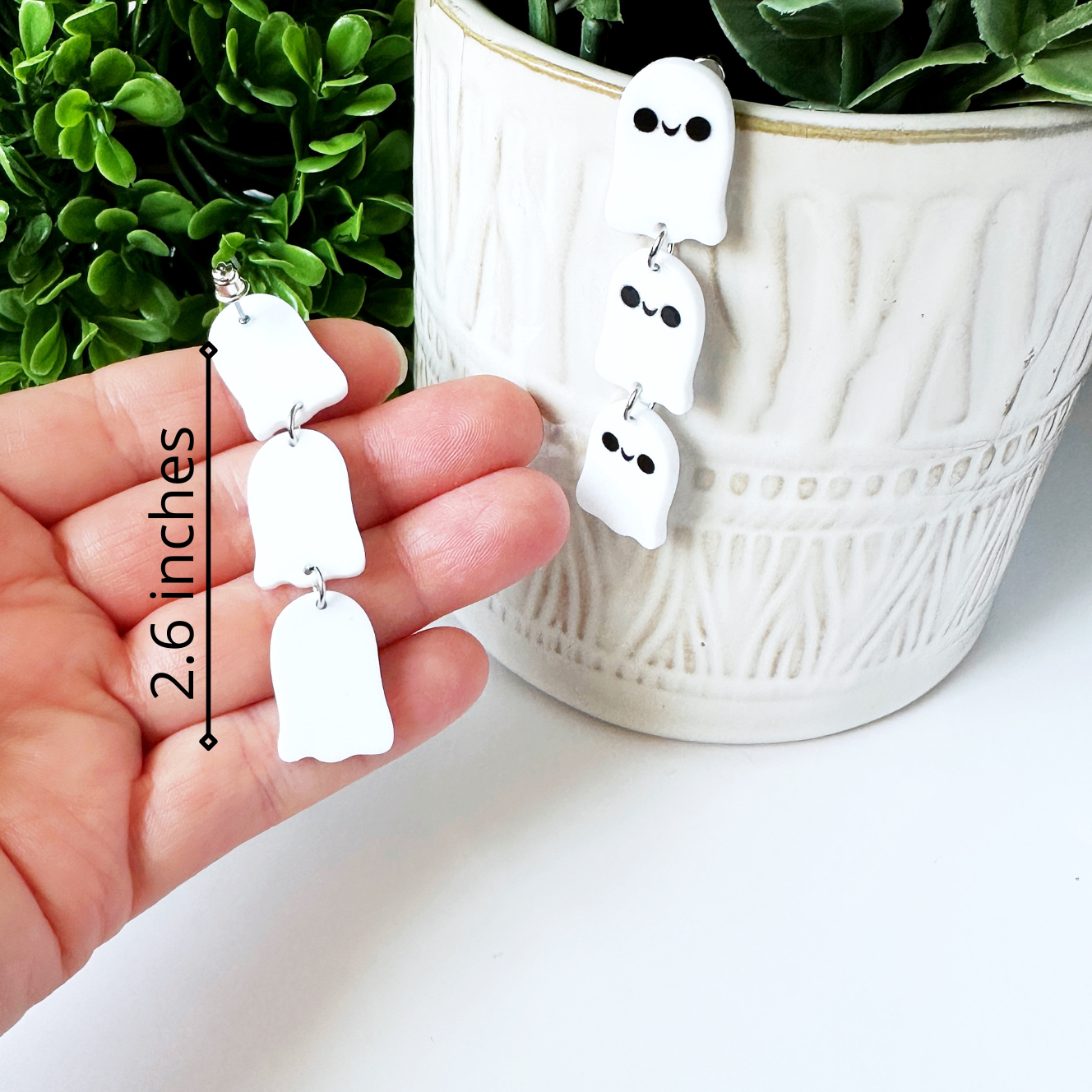 Spooky Ghosts and Witches Halloween Earrings