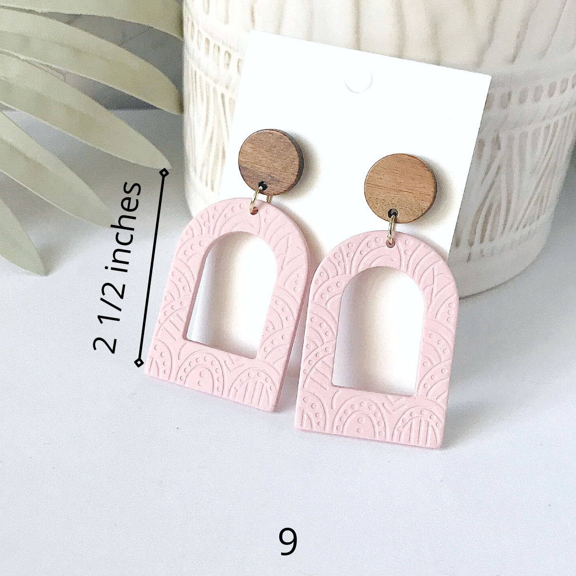 Perfectly Classy Acrylic and Clay Dangle Earrings