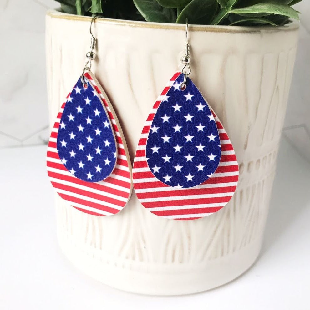 Patriotic 4th of July Earrings