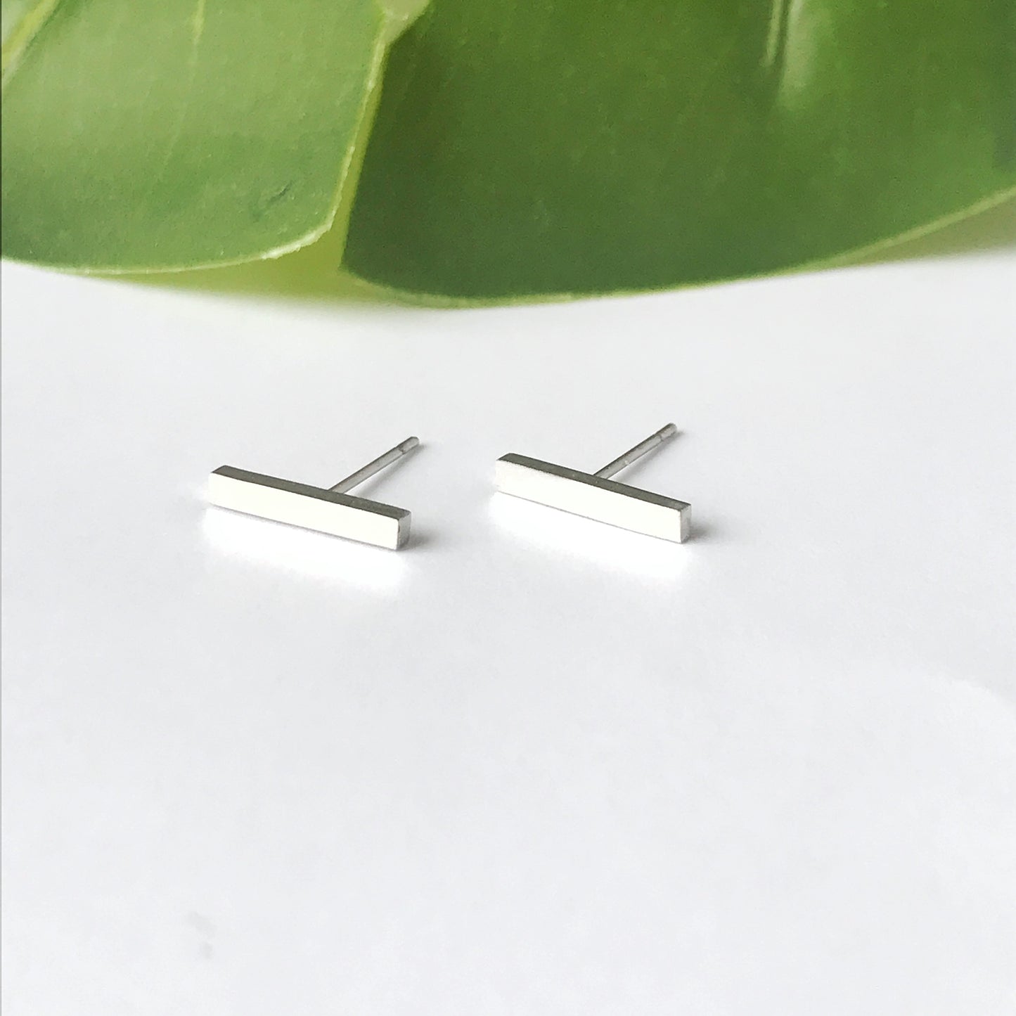 Geometric Shapes Stainless Steel Post Earrings -- Circle, Heart, Star, Cube, Triangle, Rectangle