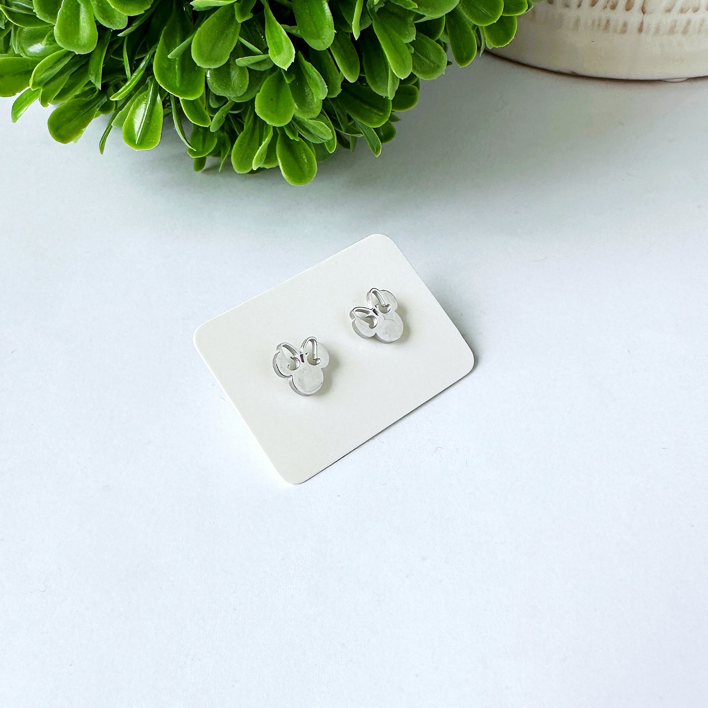 Magic Inspired Mouse and Castle Stainless Steel Post Earrings