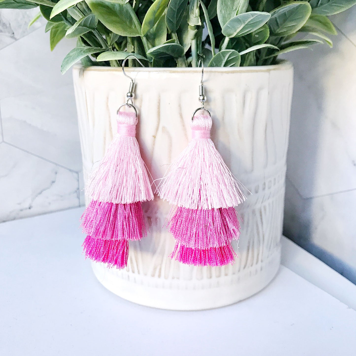 Tassel Fringe Macrame Boho Earrings