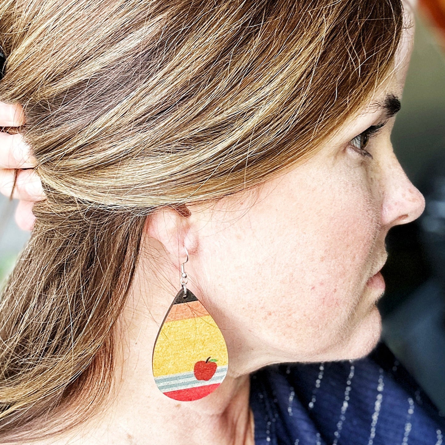 Teacher's Favorite Earrings -- ABC's and School Supplies