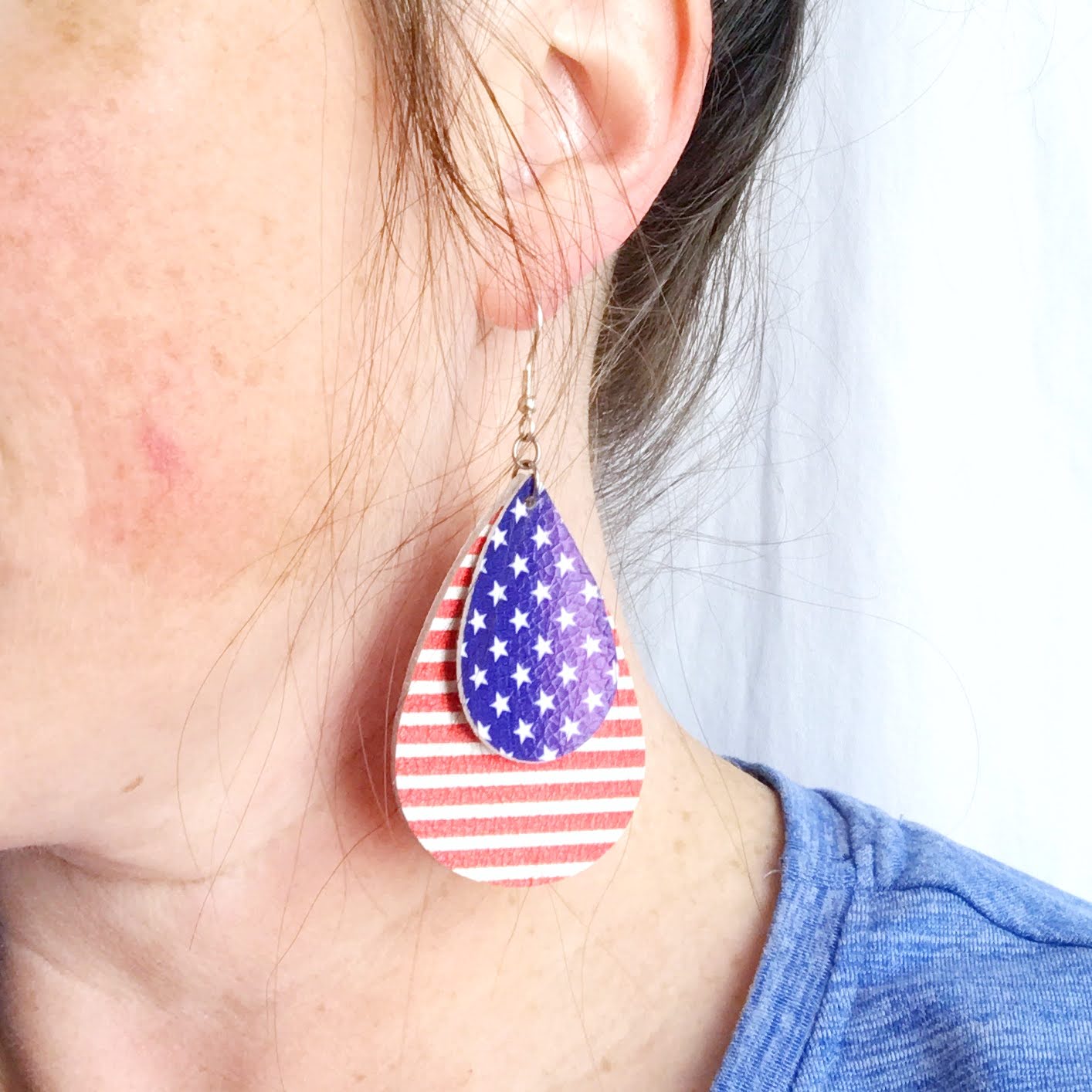 Patriotic 4th of July Earrings