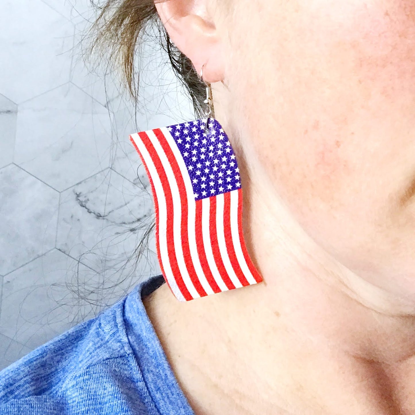 Patriotic 4th of July Earrings