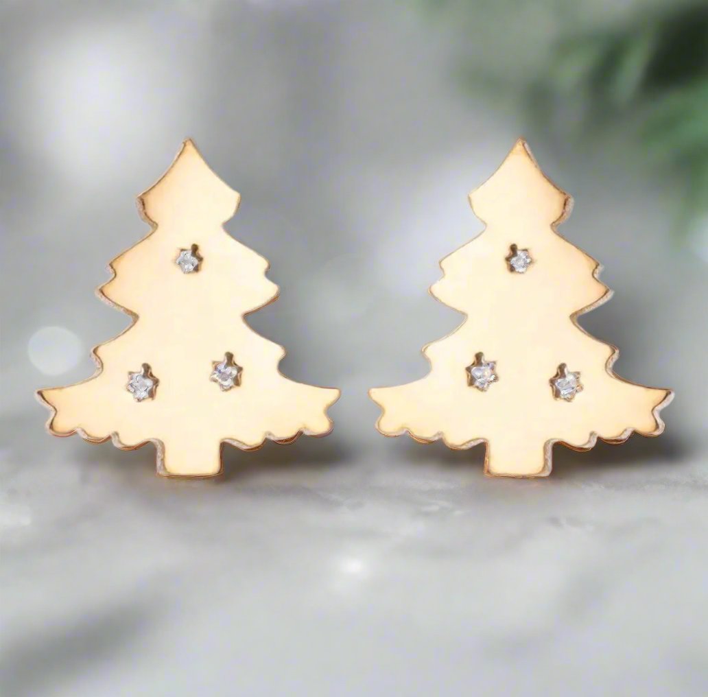 Holiday Stainless Steel Post Earrings -- Christmas Tree, Snowflakes, Pumpkin Ghost