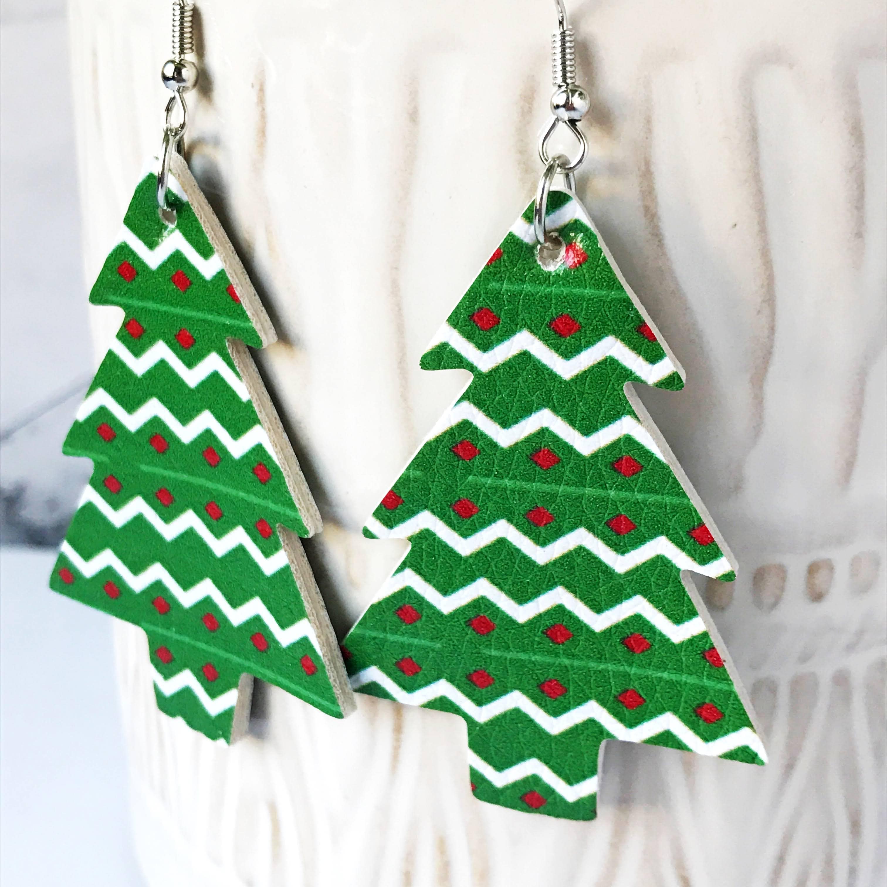 Christmas 2025 leather earrings