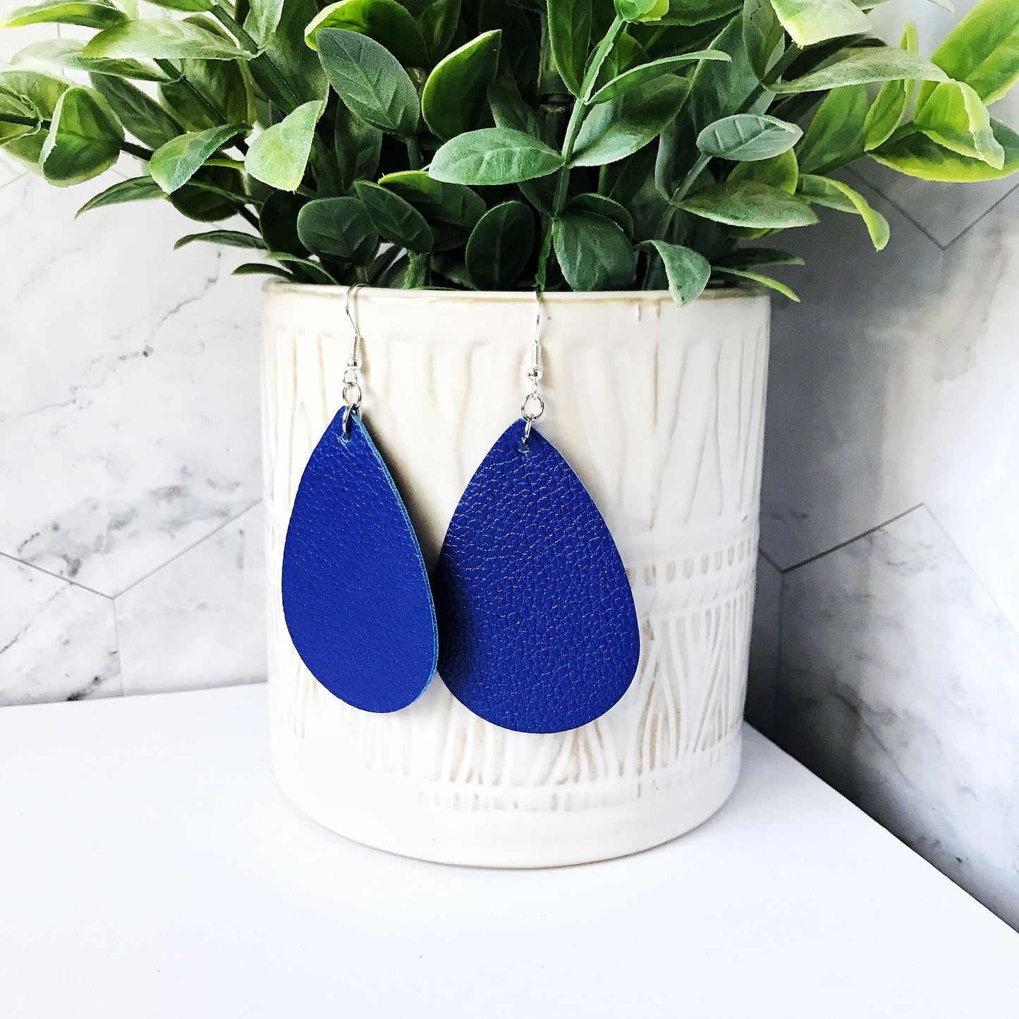 KellyMack.Co Earrings Samantha - Blue drop earrings