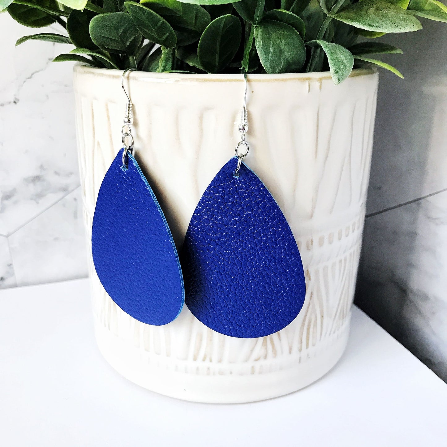 KellyMack.Co Earrings Samantha - Blue drop earrings