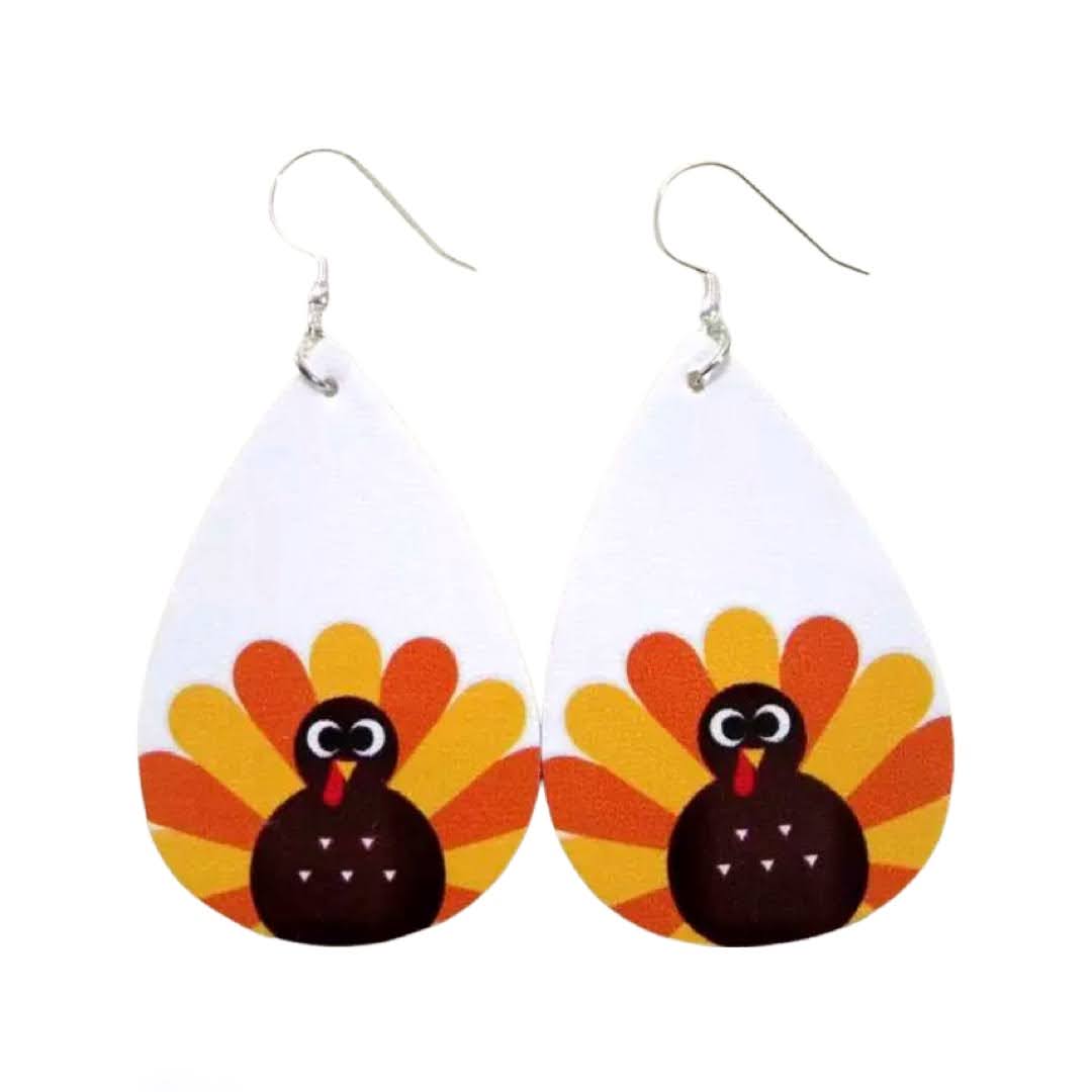 KellyMack.Co Felicia- Turkey Faux Leather Earrings