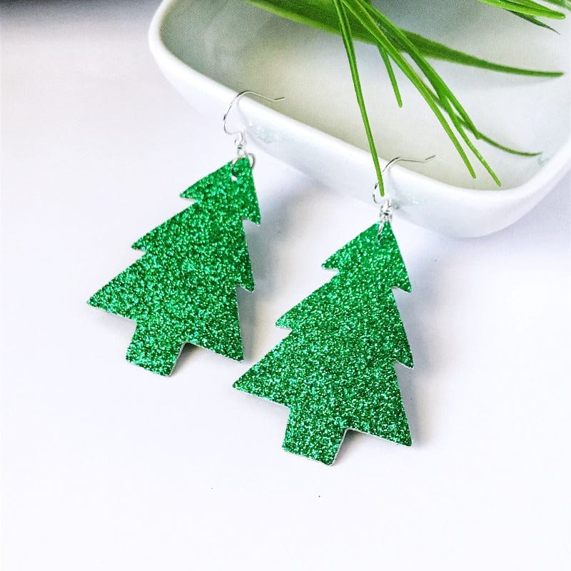 KellyMack.Co Fir - Green Glitter Christmas Tree