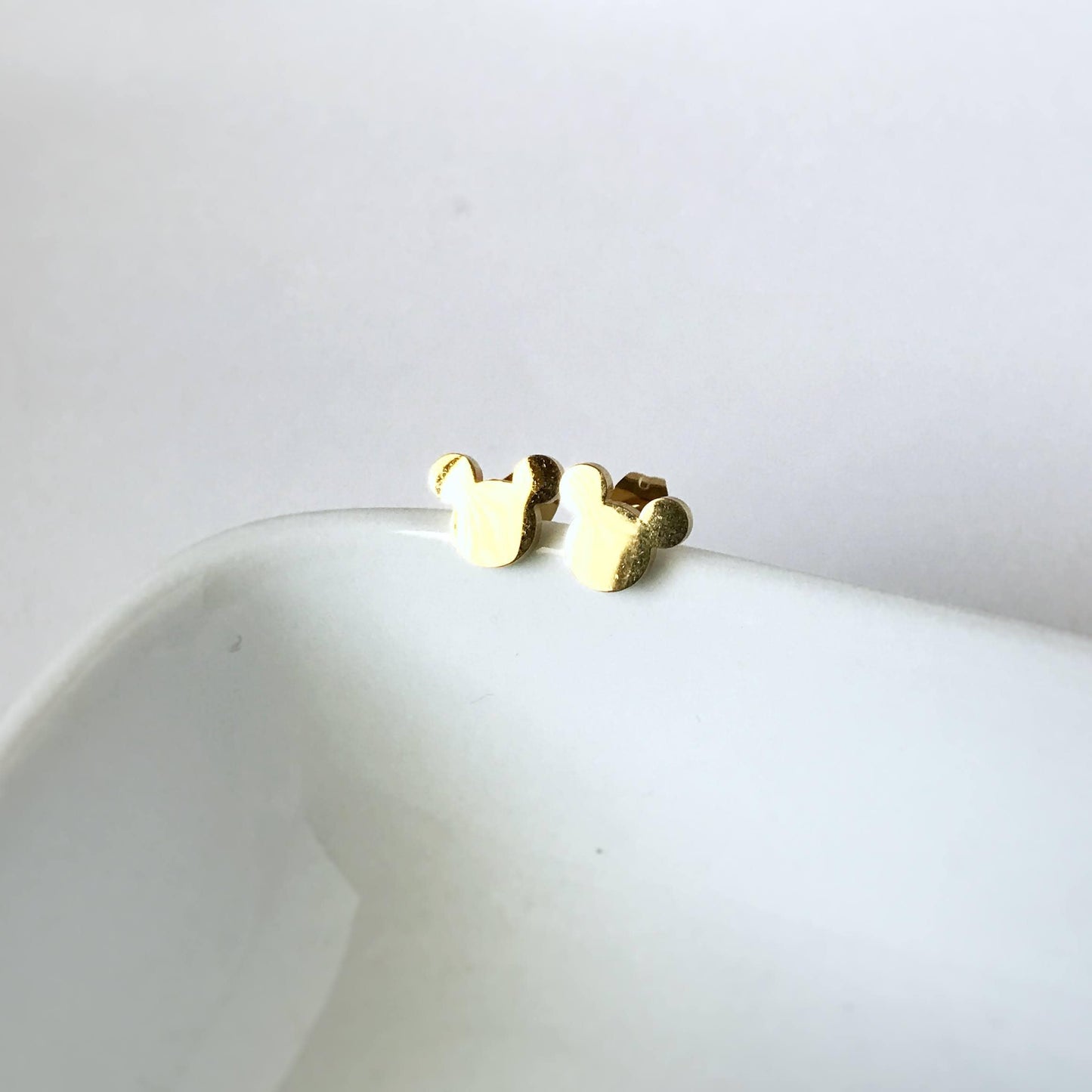 KellyMack.Co Gold Mouse Stainless Steel Post Earrings