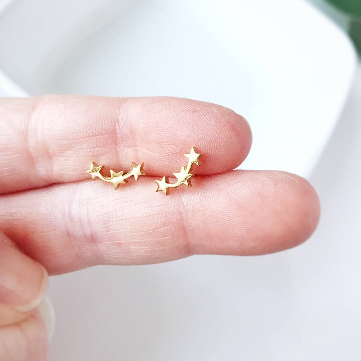 KellyMack.Co Gold Star Trail Stainless Steel Post Earrings