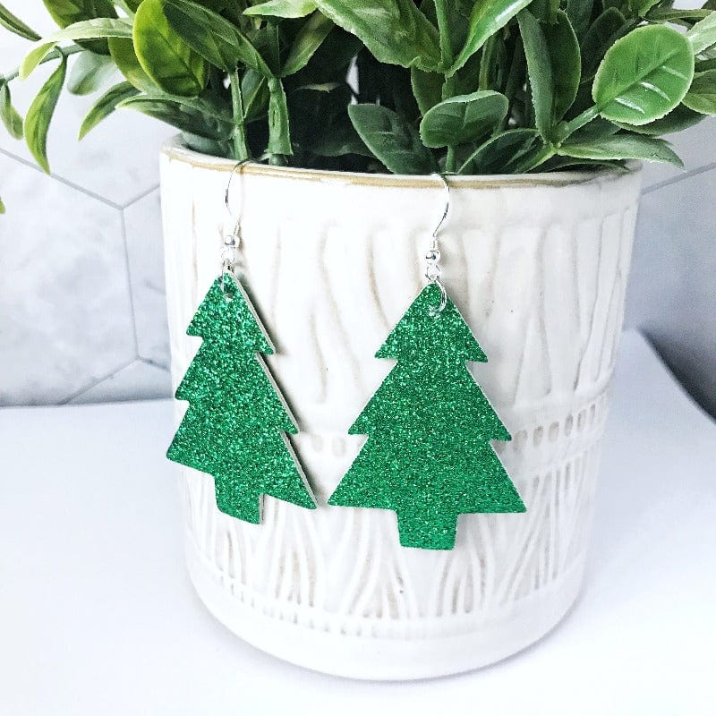 KellyMack.Co Green Fir - Green Glitter Christmas Tree