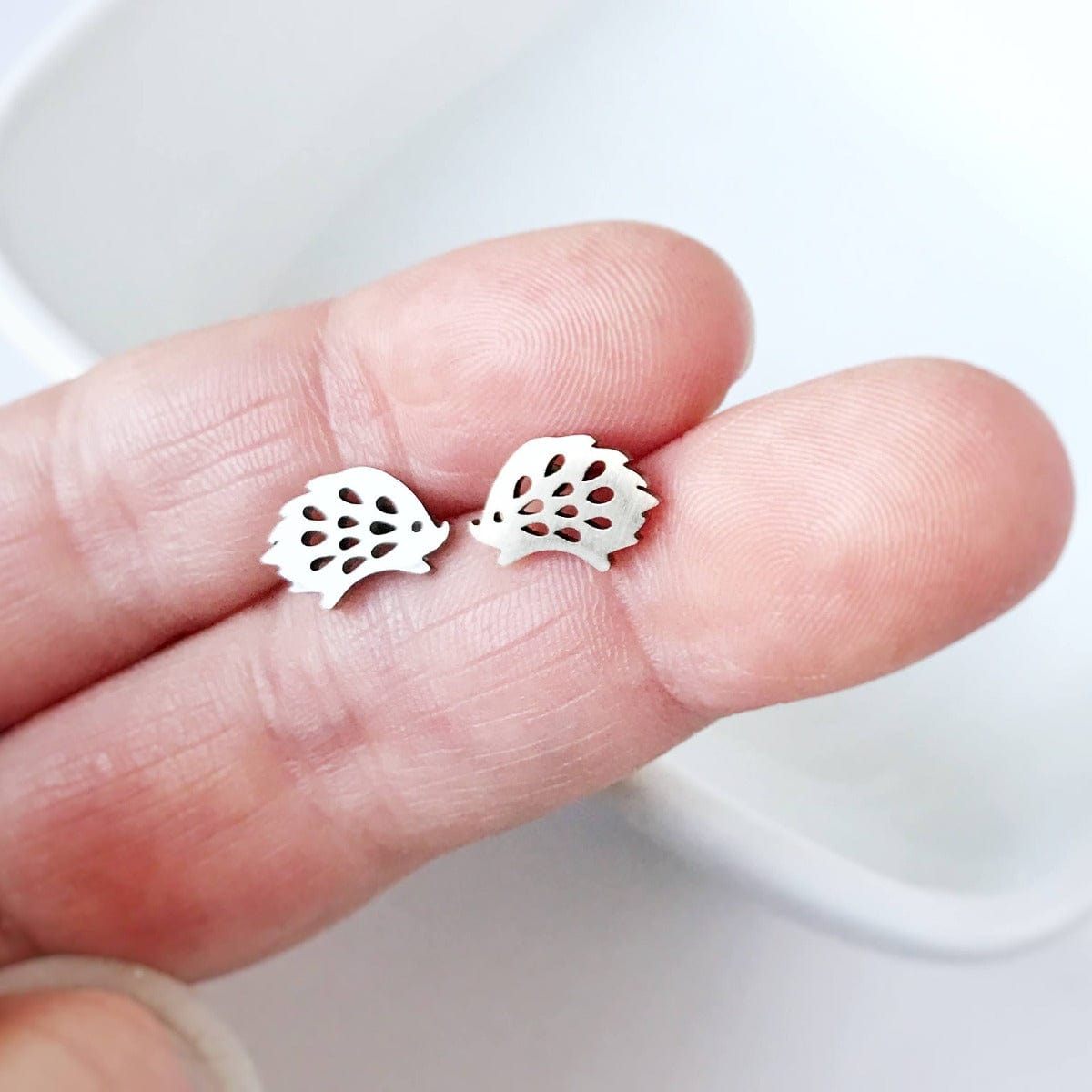 KellyMack.Co Hedgehog Stainless Steel Post Earrings