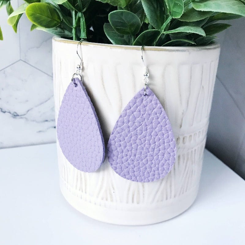 KellyMack.Co Indie - Purple Faux Leather Teardrop