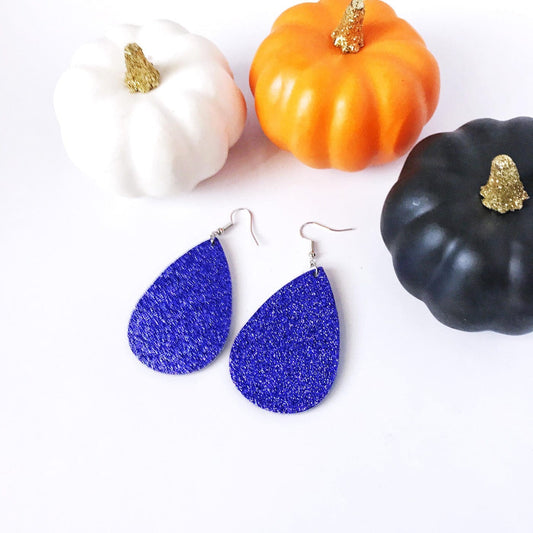 KellyMack.Co Jade- Purple Glitter Earrings