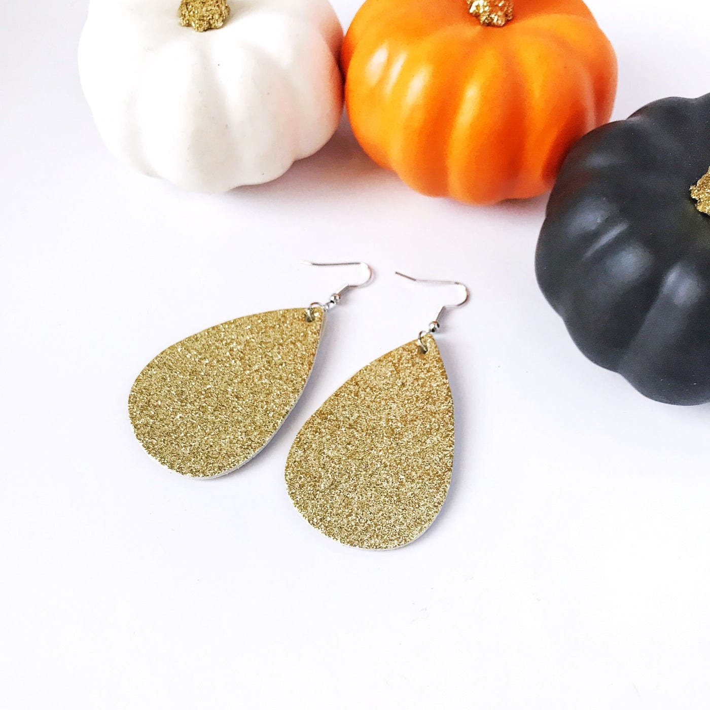 KellyMack.Co Juniper- Gold Glitter Earrings