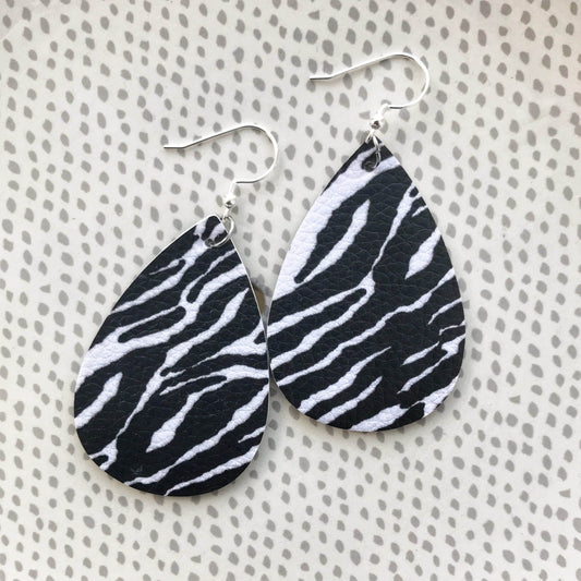 KellyMack.Co Kenya - Zebra Print Earrings