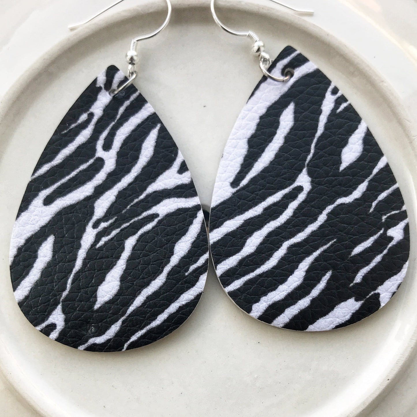 KellyMack.Co Kenya - Zebra Print Earrings