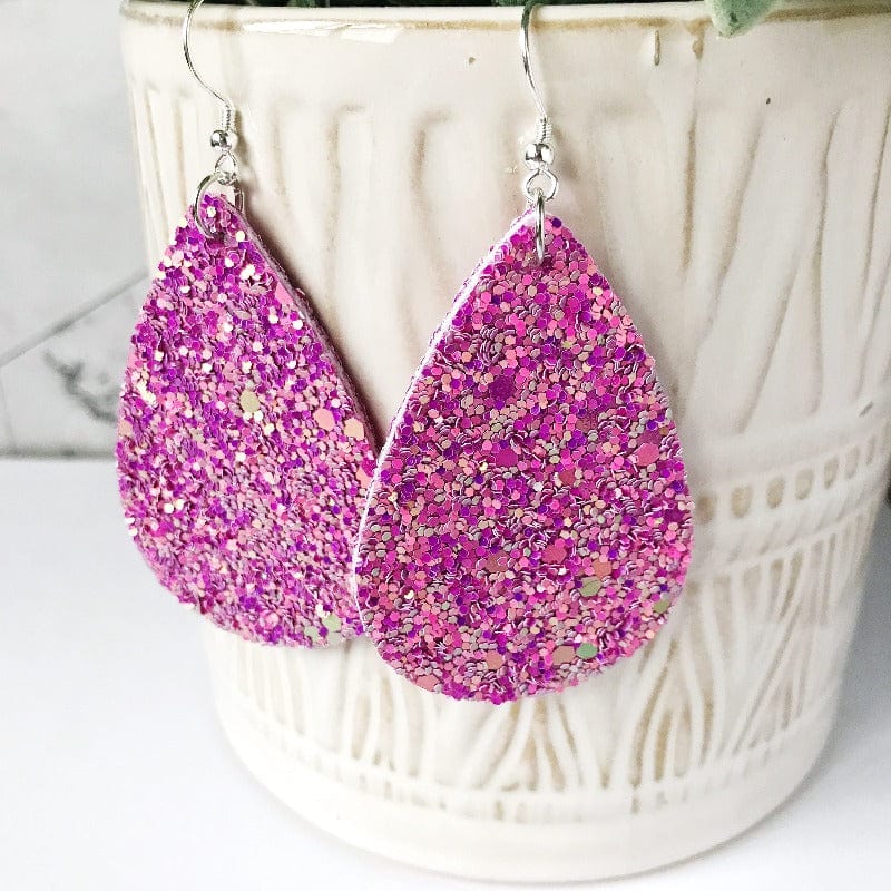 KellyMack.Co Marley- Glitter Pink Teardrop