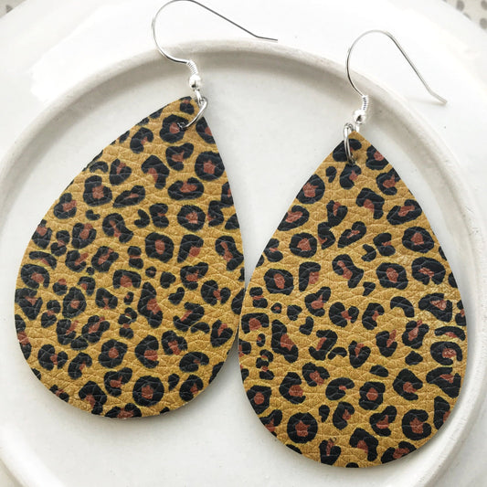 KellyMack.Co Sahara - Leopard Print Earrings