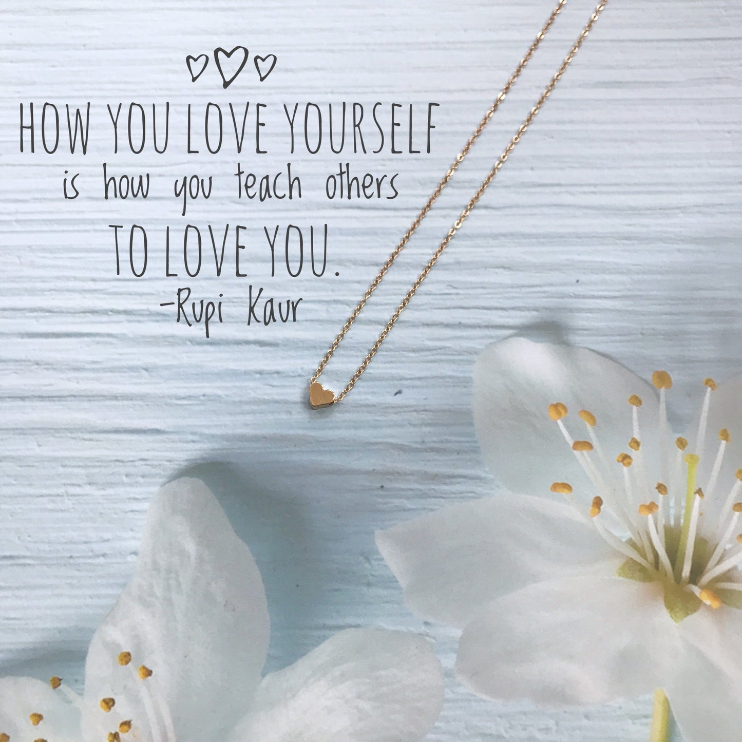 KellyMack.Co Style Accessories How you love yourself - Gold Heart Simple Pendant Necklaces