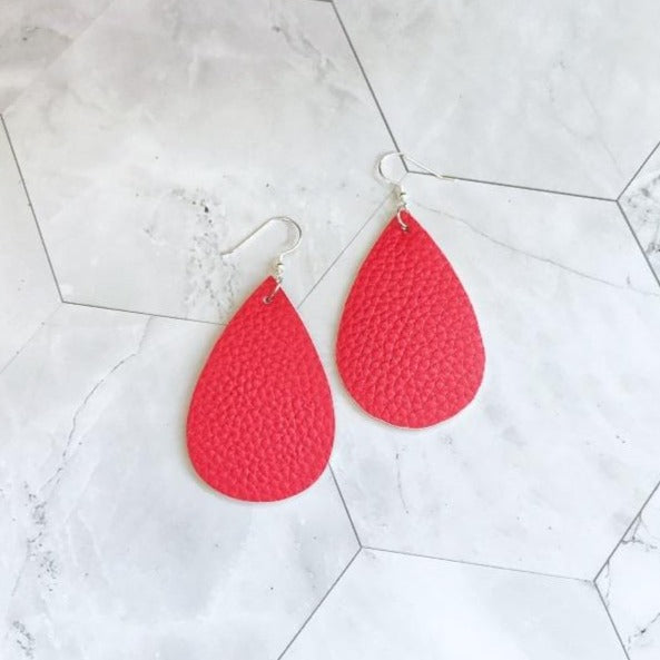 KellyMack.Co Style Accessories Sawyer - Red drop earrings